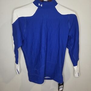 Under Armour Women's Royal Blue and White Long Sleeve Top